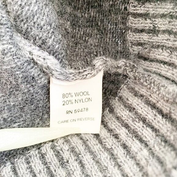 Daniel Blasi made in Italy wool blend grey quarter button mock collar sweater - Picture 6 of 8